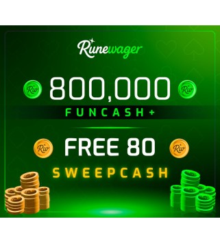 Runewager 800000 Fun Cash + FREE 80 Sweep Cash Key GLOBAL